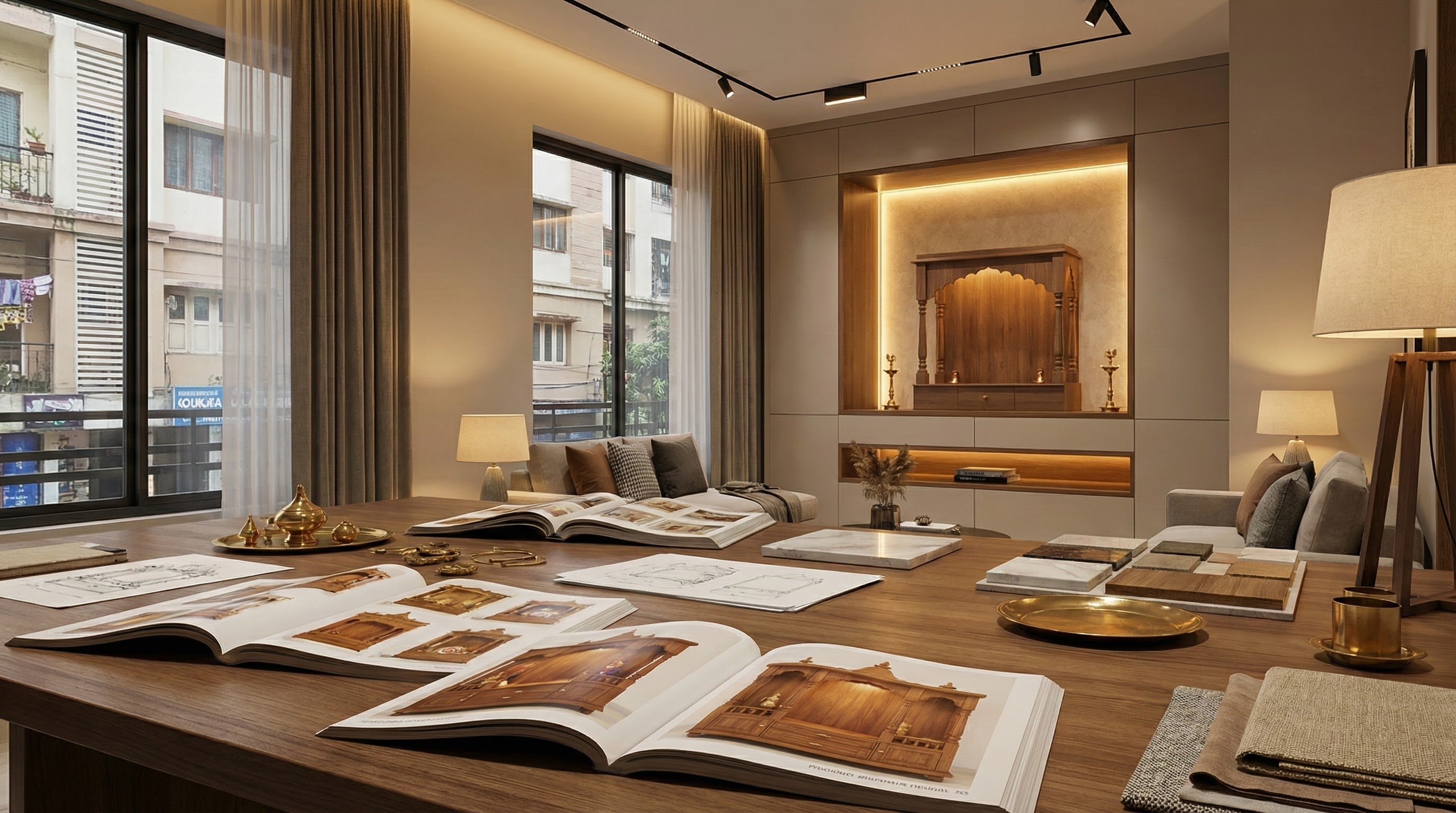 Puja room interior design consultation in Kolkata